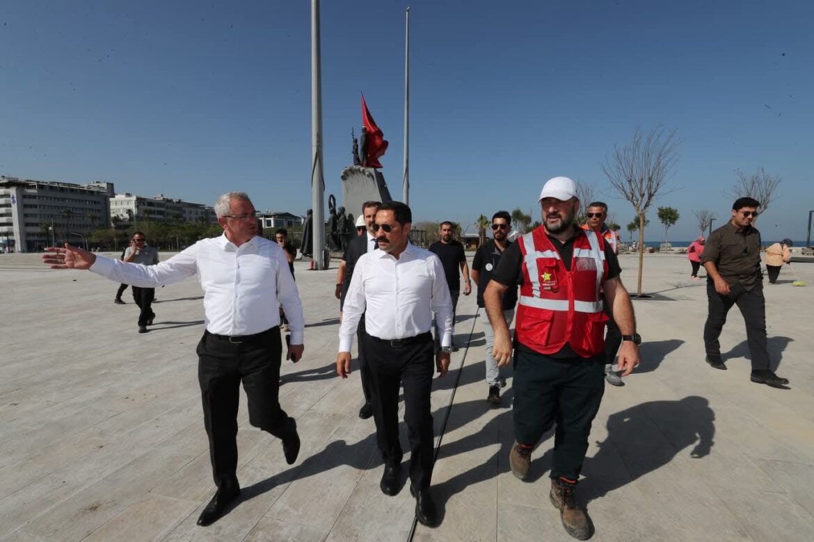 İskenderun sahilinde yürütülen restorasyon çalışmaları tamamlanma aşamasına geldi