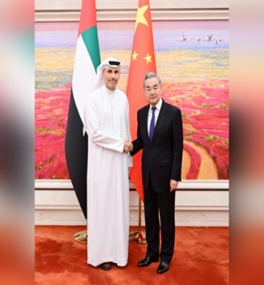 Wang Yi, BAE Devlet Başkanı’nın Çin İşleri Özel Temsilcisi ile görüştü