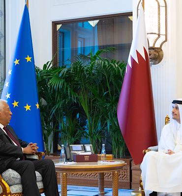 Katar Başbakanı ile Avrupa Konseyi Başkanı Doha’da bir araya geldi