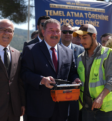 Milas Belediyesi Fen İşleri Hizmet Binası’nın temeli atıldı