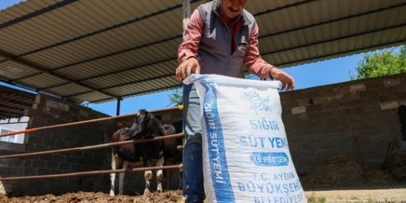 Çerçioğlu’ndan Germencik’te küçük üreticilere yem desteği