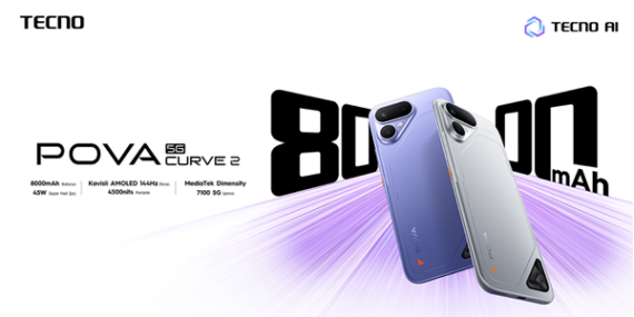 TECNO POVA Curve 2 5G online satışa açıldı