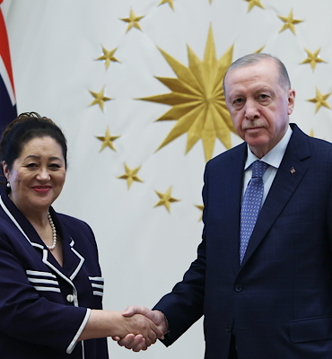 Erdoğan, Yeni Zelanda Genel Valisi Kiro’yu kabul etti