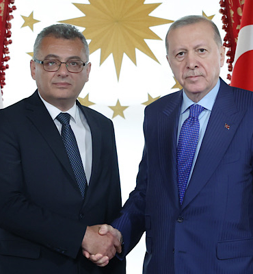 Cumhurbaşkanı Erdoğan, KKTC Cumhurbaşkanı Erhürman ile bir araya geldi