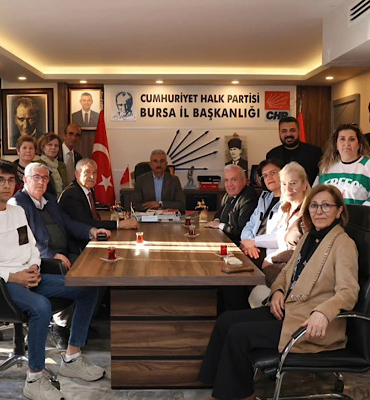 Karalar, CHP Bursa İl Başkanlığı’nı ziyaret etti