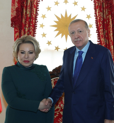 Cumhurbaşkanı Erdoğan, Matviyenko’yu kabul etti