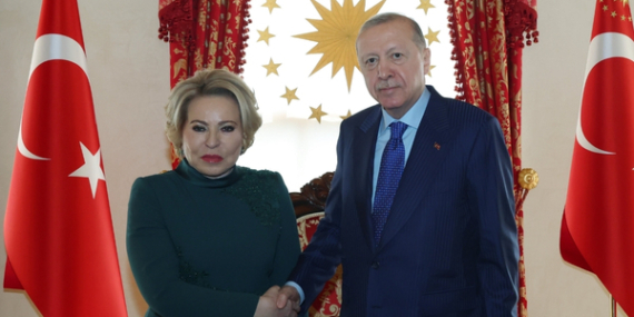 Cumhurbaşkanı Erdoğan, Matviyenko’yu kabul etti