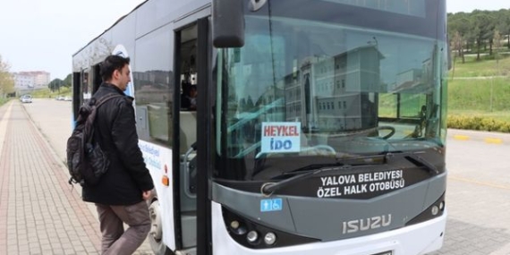 Yalova’da üniversite öğrencilerine ulaşım kolaylığı