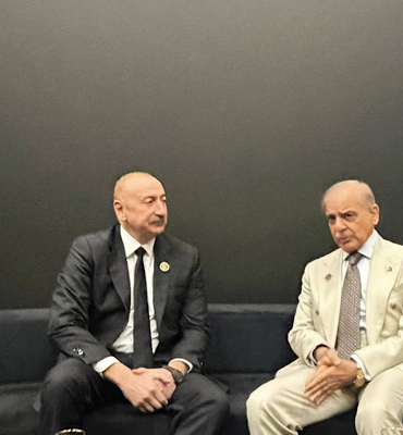 Aliyev, Pakistan İslam Cumhuriyeti Başbakanı Şerif ile görüştü