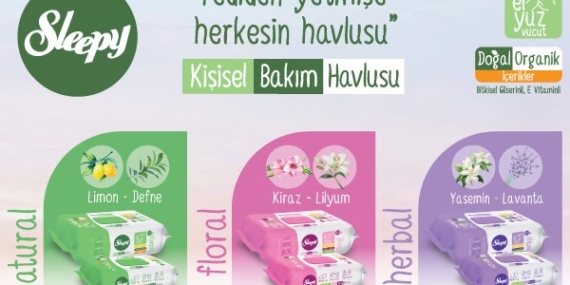 7’den 70’e herkes için yepyeni bir seri: Sleepy Kişisel Bakım Havlusu