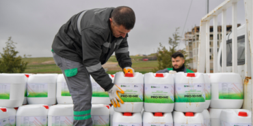 ABB 916 üreticiye sıvı gübre desteği sağladı