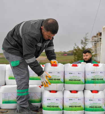 ABB 916 üreticiye sıvı gübre desteği sağladı