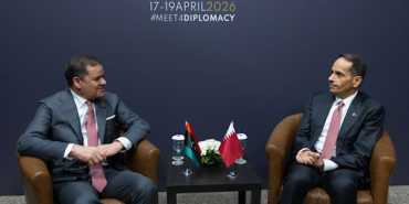 Al Thani, Libya Ulusal Birlik Devleti Hükümeti Başkanı Al Dbeiba ile görüştü