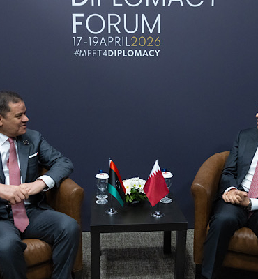 Al Thani, Libya Ulusal Birlik Devleti Hükümeti Başkanı Al Dbeiba ile görüştü