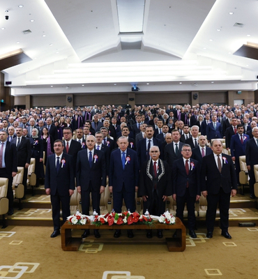 Erdoğan, Anayasa Mahkemesi’nin 64. kuruluş yıl dönümü törenine katıldı
