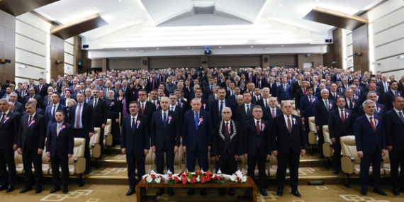 Erdoğan, Anayasa Mahkemesi’nin 64. kuruluş yıl dönümü törenine katıldı