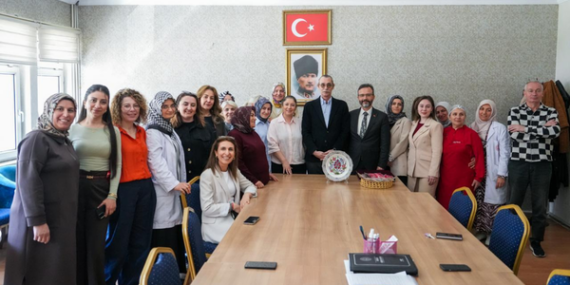 Beşikcioğlu'ndan Halk Eğitim Merkezi’ne ziyaret