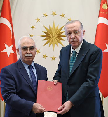 Erdoğan, AYM Başkanı Özkaya’yı kabul etti