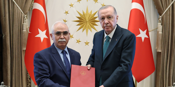 Erdoğan, AYM Başkanı Özkaya’yı kabul etti