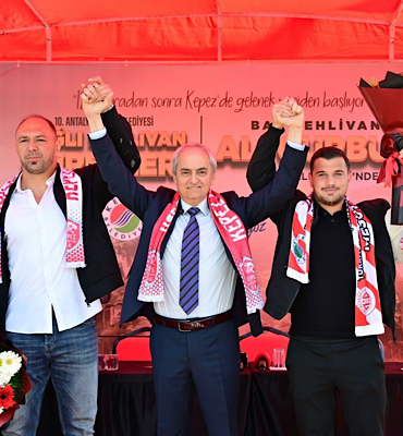 Ali Gürbüz, 10. Kepez Belediyesi Yağlı Pehlivan Güreşleri için imzayı attı