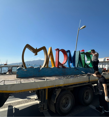 Marmaris yazısı bakım ve onarıma alındı