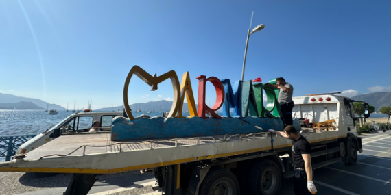 Marmaris yazısı bakım ve onarıma alındı