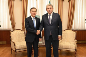 Kazakistan Cumhuriyeti Dışişleri Bakanı Kosherbayev, Yermekbayev ile görüştü