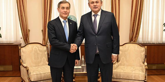 Kazakistan Cumhuriyeti Dışişleri Bakanı Kosherbayev, Yermekbayev ile görüştü