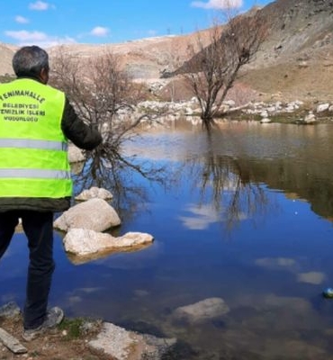 Yenimahalle’de larva ilaçlama çalışmaları devam ediyor