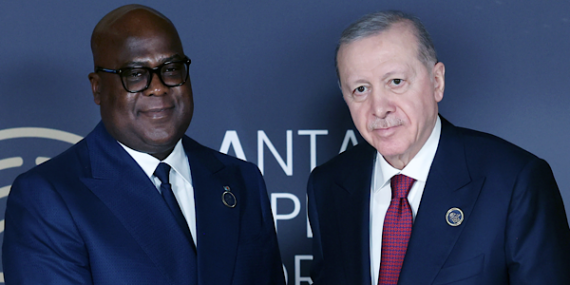 Erdoğan, Kongo Demokratik Cumhuriyeti Cumhurbaşkanı Tshisekedi ile görüştü
