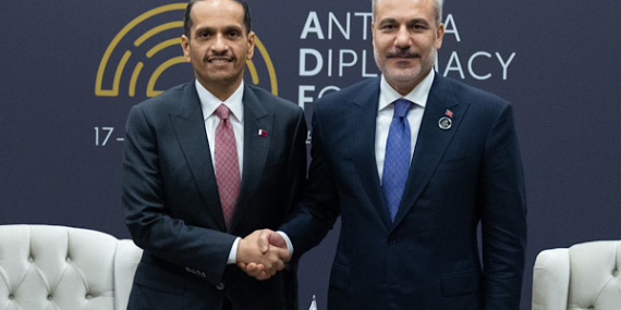 Al Thani, Türkiye Dışişleri Bakanı Fidan ile bir araya geldi