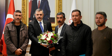 İçişleri Bakanı Çiftçi,  maden işçileriyle görüştü