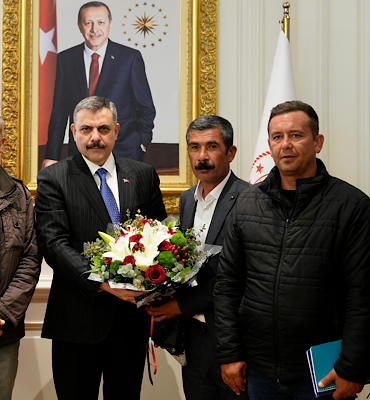 İçişleri Bakanı Çiftçi,  maden işçileriyle görüştü